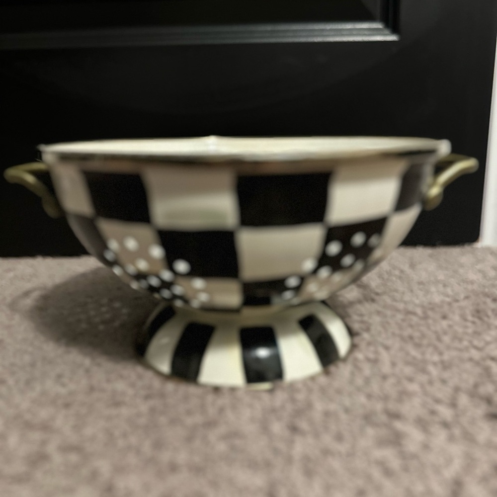 MacKenzie-Childs courtly check colander - Picture 4 of 9